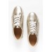 Grinch Gold Leather Zip Sneaker