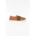 Peeps Tan Leather Loafer Sneaker